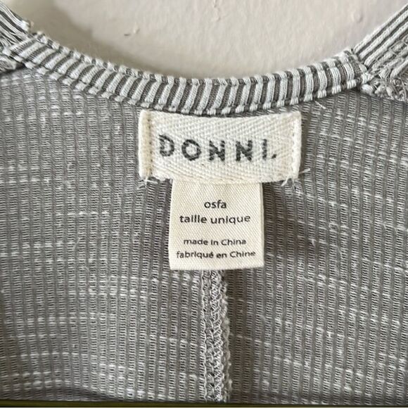 DONNI. Ribbed Sweater Coat One Size - Picture 3 of 5